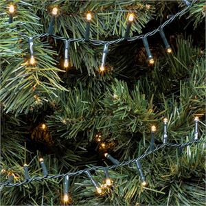 LUCI LED PER ALBERI DI NATALE ESTERNO INTERNO 1500 LED BIANCO CALDO 30,5MT in Natale