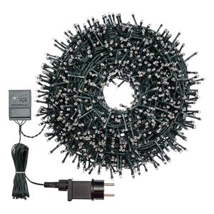 LUCI LED PER ALBERI DI NATALE ESTERNO INTERNO 1500 LED BIANCO CALDO 30,5MT in Natale