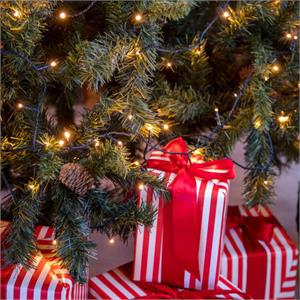 LUCI LED PER ALBERI DI NATALE ESTERNO INTERNO 750 miniLED BIANCO CALDO 53MT in Natale