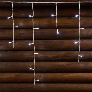 TENDA LUMINOSA LED ICE LIGHT 20,16XH0,6 MT - 480 LED - BIANCO FREDDO in Natale