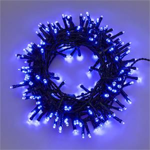 LUCI LED PER ALBERI DI NATALE ESTERNO INTERNO 320 LED BLU 12,8MT in Natale