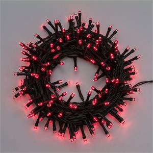 LUCI LED PER ALBERI DI NATALE ESTERNO INTERNO 320 LED ROSSO 12,8MT in Natale