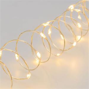 CATENA LUMINOSA 20M - 400 MICRO-LED - LUCE CALDA - CON BOBINA in Natale