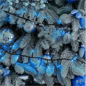 LUCI LED PER ALBERI DI NATALE ESTERNO INTERNO 1000 LED BLU 20MT in Natale