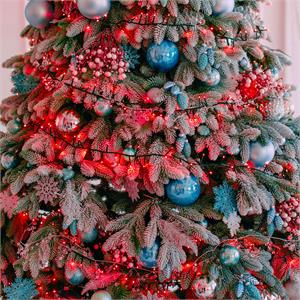 LUCI LED PER ALBERI DI NATALE ESTERNO INTERNO 1000 LED ROSSO 20MT in Natale