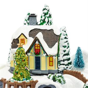 VILLAGGIO DI NATALE IN MOVIMENTO CON TRENINO, PATTINATORI E ALBERO DI NATALE - LUCI LED E MUSICHE in Natale