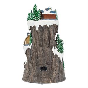 VILLAGGIO DI NATALE IN MOVIMENTO CON SCIATORI, TRENINO IN GALLERIA - LUCI LED E MUSICA in Natale