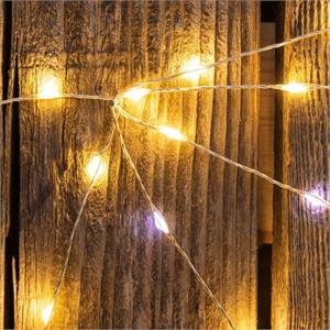 CATENA LUMINOSA 20M - 400 MICRO-LED - LUCE CALDA E FREDDA - CON BOBINA in Natale
