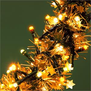 LUCI LED PER ALBERI DI NATALE ESTERNO INTERNO 1500 LED BIANCO TRADITIONAL E CALDO 30,5MT in Natale