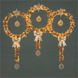 LUCI LED PER ALBERI DI NATALE ESTERNO INTERNO 1500 LED BIANCO TRADITIONAL E CALDO 30,5MT in Natale