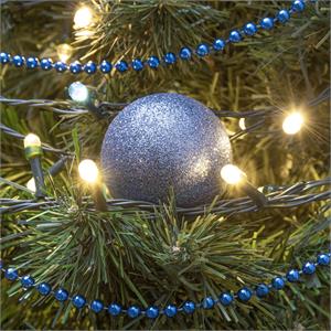 BOBINA LUCI LED PER ALBERI DI NATALE ESTERNO INTERNO 1000 MAXI LED BIANCO CALDO + FLASH FREDDO 100MT in Natale