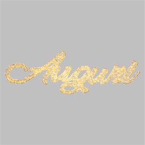 SCRITTA DI NATALE AUGURI 3D - ADDOBBI NATALIZI - HDM 2000 MICROLED BIANCO CALDO E BIANCO in Natale