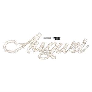 SCRITTA DI NATALE AUGURI 3D - ADDOBBI NATALIZI - HDM 2000 MICROLED BIANCO CALDO E BIANCO in Natale