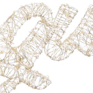 SCRITTA DI NATALE AUGURI 3D - ADDOBBI NATALIZI - HDM 2000 MICROLED BIANCO CALDO E BIANCO in Natale