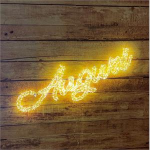 SCRITTA DI NATALE AUGURI 3D - ADDOBBI NATALIZI - HDM 2000 MICROLED BIANCO CALDO E BIANCO in Natale