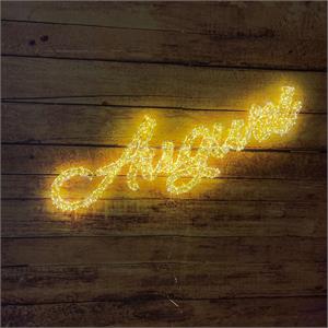 SCRITTA DI NATALE AUGURI 3D - ADDOBBI NATALIZI - HDM 2000 MICROLED BIANCO CALDO E BIANCO in Natale