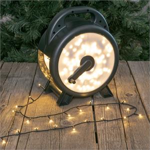 LUCI DI NATALE LED PER ESTERNO CON AVVOLGITORE 1200 MiniLED CON CONTROLLER 72MT BIANCO CALDO in Natale