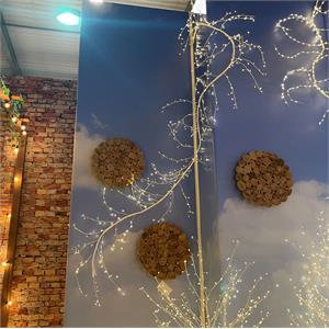 RAMO LUMINOSO TIGLIO MODERNO BIANCO 504 MICROLED 3MT in Natale