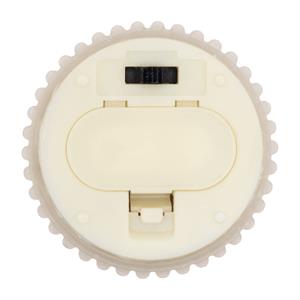 SET 2 CANDELE CILINDRICHE 3D RIBBED TAUPE  DIAMETRO 5 CM H7,5 10 CM – TIMER 8H in Natale