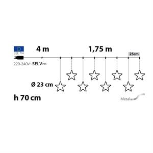 LUCI DI NATALE - STELLE LUMINOSE ICE LIGHT - 175 x H70 CM in Natale