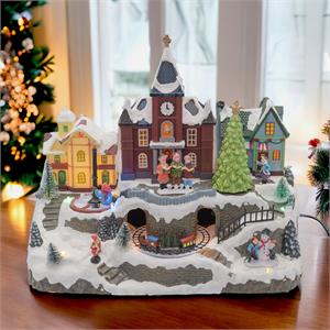 VILLAGGIO DI NATALE IN MOVIMENTO CON TRENINO, GIOSTRA BAMBINI E ALBERO DI NATALE - LUCI LED E MUSICHE in Natale