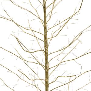 ALBERO LUMINOSO LED CON RAMI SECCHI - TIGLIO CHAMPAGNE - LED BIANCO CALDO - H120 CM 330 MICROLED in Natale