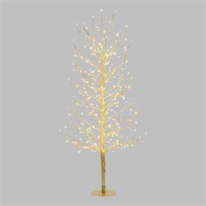 ALBERO LUMINOSO LED CON RAMI SECCHI - TIGLIO CHAMPAGNE - LED BIANCO CALDO - H120 CM 330 MICROLED in Natale