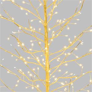 ALBERO LUMINOSO LED CON RAMI SECCHI - TIGLIO CHAMPAGNE - LED BIANCO CALDO - H120 CM 330 MICROLED in Natale