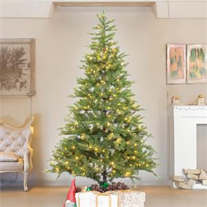 ALBERO DI NATALE CON LUCI INCORPORATE - 710 LED - 240 CM - IN PE/PVC - PRELIT in Natale
