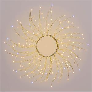 GHIRLANDA NATALIZIA PER ESTERNO CON LUCI 45 CM 160 LED CHAMPAGNE in Natale