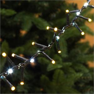 CATENA LUMINOSA 30 MT - 1660 LED - BIANCO CALDO E FREDDO in Natale