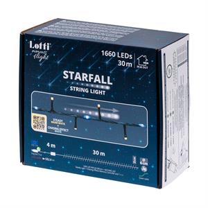 CATENA LUMINOSA 30 MT - 1660 LED - BIANCO CALDO E FREDDO in Natale