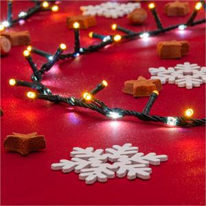 CATENA LUMINOSA 30 MT - 1660 LED - BIANCO CALDO E FREDDO in Natale