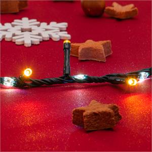 CATENA LUMINOSA 30 MT - 1660 LED - BIANCO CALDO E FREDDO in Natale