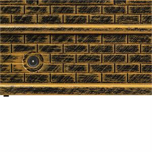 CASETTA NATALIZIA A BATTERIA - BRUNITA - CON GLITTER, MUSICA E LED BIANCO CALDO in Natale