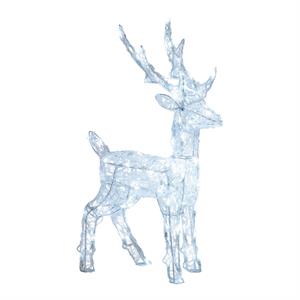 RENNA NATALIZIA LUMINOSA 3D 65CM - 80 DUAL LED - LUCE BIANCO CALDO + BIANCO in Natale