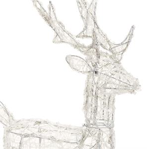 RENNA NATALIZIA LUMINOSA 3D 65CM - 80 DUAL LED - LUCE BIANCO CALDO + BIANCO in Natale