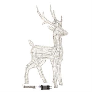 RENNA NATALIZIA LUMINOSA 3D 85CM - 120 DUAL LED - LUCE BIANCO CALDO + BIANCO in Natale