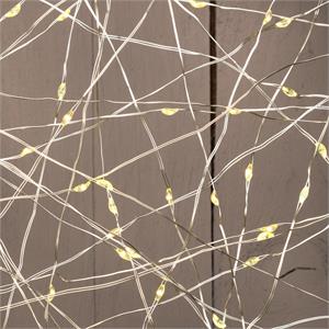 CATENA LUMINOSA SOLARE - 200 MICROLED BIANCO CALDO - 20 MT in Natale