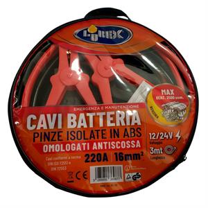 CAVI AVVIAMENTO AUTO LUBEX SEZIONE 16mm - 300cm in Accessori auto e moto