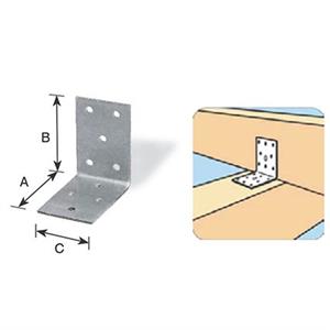 Giunto leggero ad angolo 50X40 mm2 zincato in Arredamento giardino