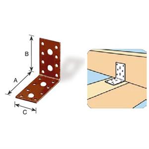 Giunto ad angolo plastificato 50X50X35 mm.  Spessore 3,0 mm. in Arredamento giardino