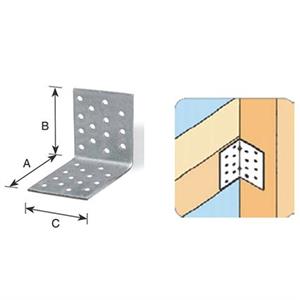 Giunto ad angolo forato 100X100X100 mm2 in Arredamento giardino