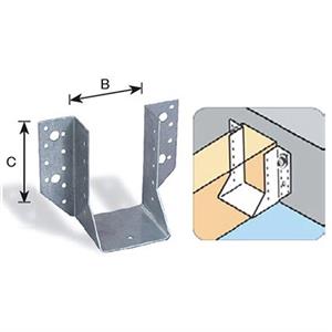 GIUNTO A STAFFA TIPO A 60X100 MM - STAFFA DI FISSAGGIO IN ACCIAIO ZINCATO in Arredamento giardino