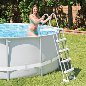 SCALA PER PISCINA FUORI TERRA DELUXE INTEX 28077 PER PISCINE FINO A 132 CM in Arredamento giardino