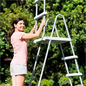 SCALA PER PISCINA FUORI TERRA DELUXE INTEX 28077 PER PISCINE FINO A 132 CM in Arredamento giardino