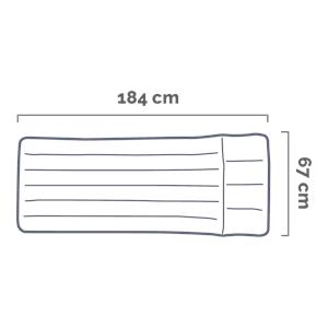 MATERASSO INTEX CAMPING LAMINATO 184 X 67 X 17 cm. in Arredamento giardino