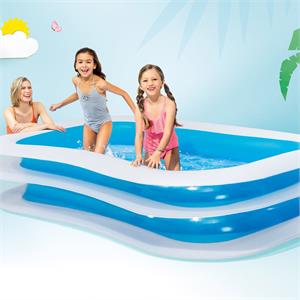 PISCINA GONFIABILE GRANDE FAMILY 262x175x56 - INTEX - RETTANGOLARE  in Arredamento giardino
