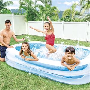 PISCINA GONFIABILE GRANDE FAMILY 262x175x56 - INTEX - RETTANGOLARE  in Arredamento giardino