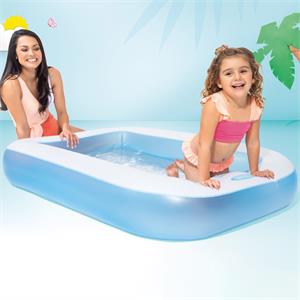 PISCINA GONFIABILE BAMBINI INTEX RETTANGOLARE 166x100x25 - AZZURRO in Arredamento giardino
